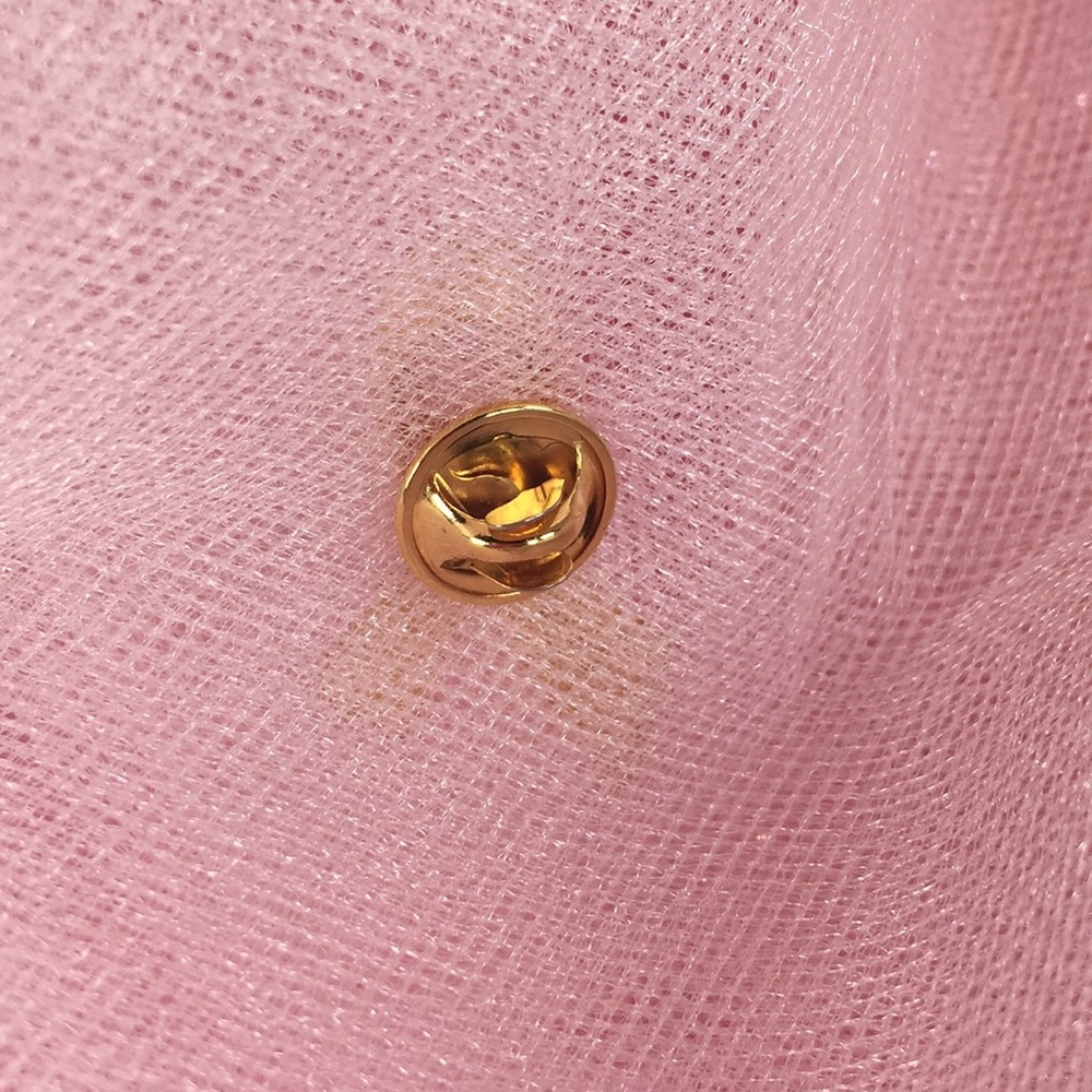 Breast Cancer Pin with Rhinestones - Picture 4 of 4